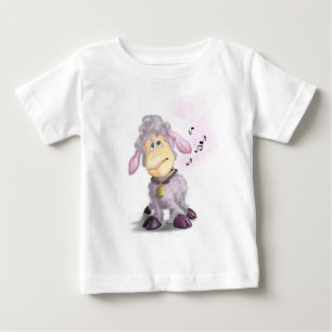 Kleines Lamm mit Glocke - Niedlich - Baby T-shirt