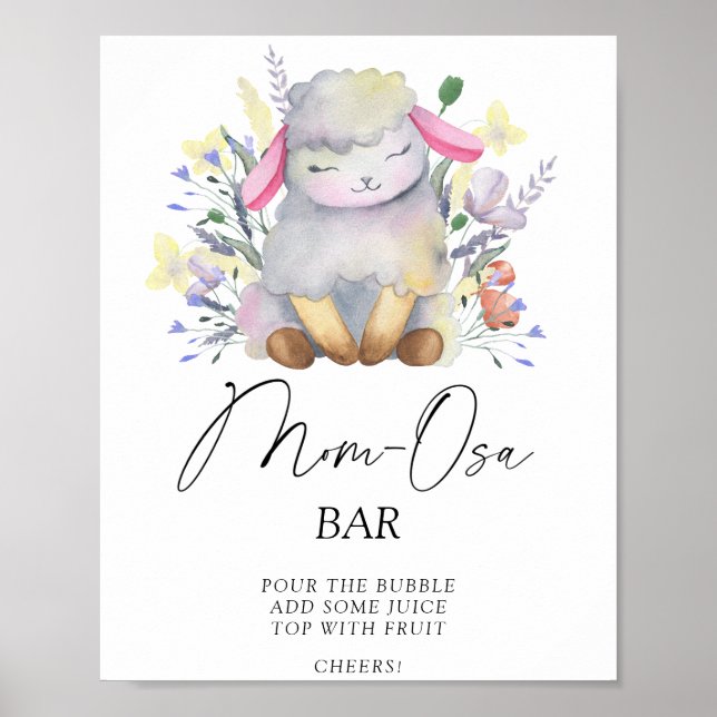 Kleines Lamm - Mon-osa-Bar-Poster Poster (Vorne)