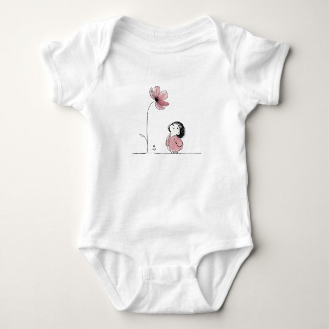 kleines Mädchen Baby Strampler (Vorderseite)