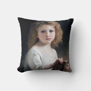 Kleines Mädchen, Bouguereau Kissen