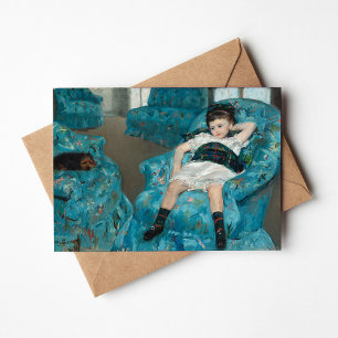 Kleines Mädchen im blauen Sessel   Mary Cassatt Karte
