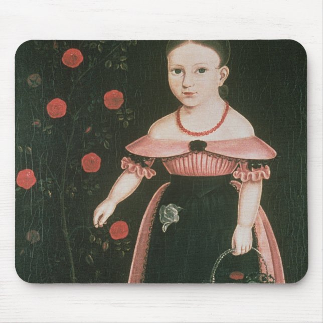 Kleines Mädchen im Lavendel, c.1840 Mousepad (Vorne)