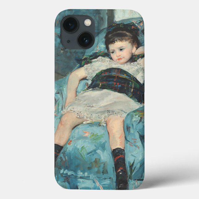Kleines Mädchen in einem blauen Lehnsessel, 1878 Case-Mate iPhone Hülle (Rückseite)