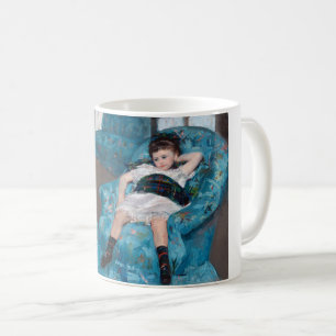 Kleines Mädchen in einem blauen Sessel, Cassatt Kaffeetasse