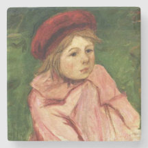 Kleines Mädchen in einem roten Beret