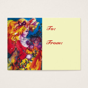 KLEINES MÄDCHEN, KATZE, HÜBSCH DOLL Weihnachtsgesc