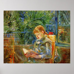 Kleines Mädchen, Lesung durch Berthe Morisot Poster