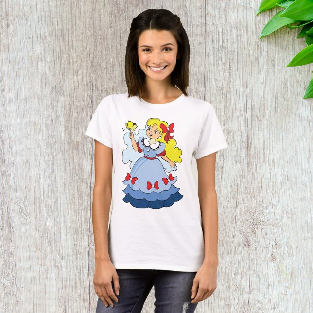 Kleines Mädchen mit Schmetterling T-Shirt (Von Creator hochgeladen)