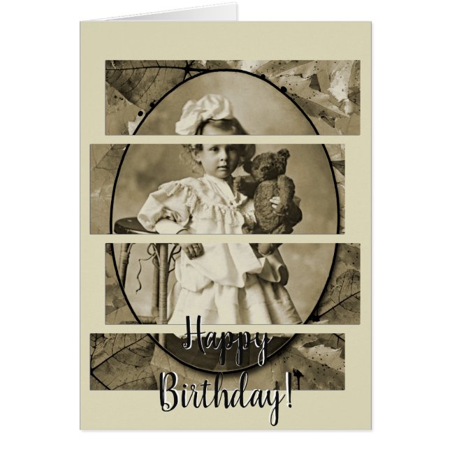 KLEINES MÄDCHEN MIT TEDDY BEAR DOLL 1900ER (Vorne)