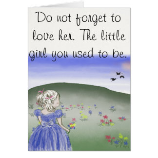 Kleines Mädchen, Postkarte