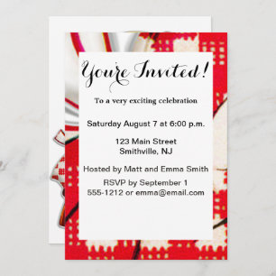 Kleines Mädchen Retro Vintage Puppenkind Einladung