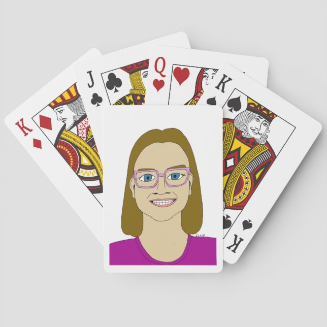 kleines Mädchen    Spielkarten (Rückseite)