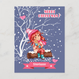 Kleines Mädchen und Kitty | Weihnachten im Individ