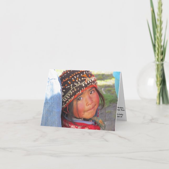 Kleines Mädchen von Quishuarani Karte (Vorderseite)