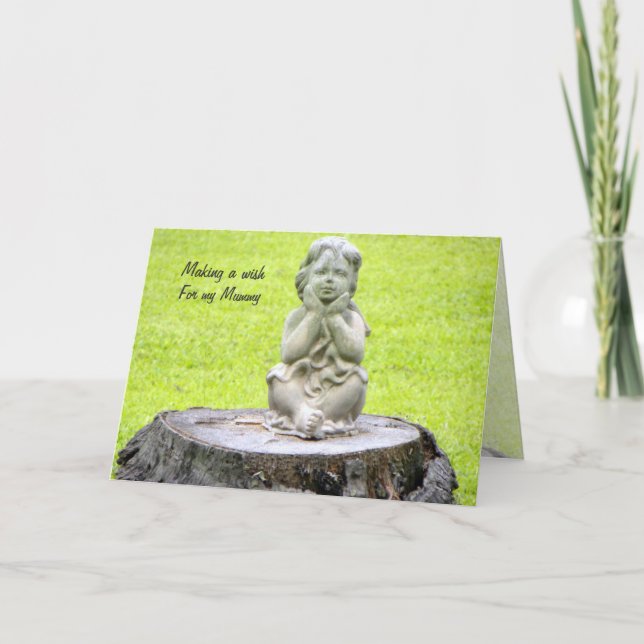 Kleines Mädchen zum Muttertag für Mama Karte (Vorderseite)