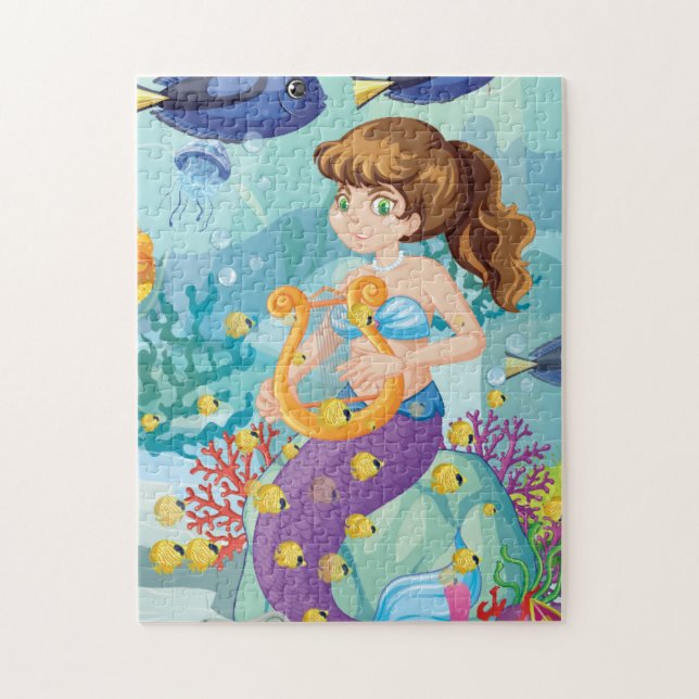 Kleines Meerjungfraupuzzle Puzzle (Vertikal)