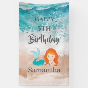 Kleines MERMAID PARTY Niedliches Thema Banner