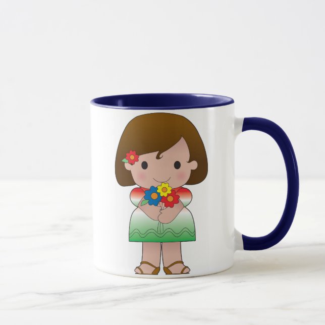 Kleines mexikanisches Mädchen Tasse (Rechts)