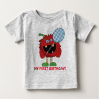 Kleines Monster erster Geburtstag T - Shirt