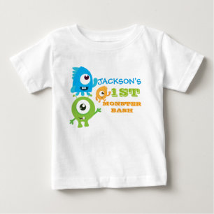 Kleines Monster Geburtstag T - Shirt, erster Gebur Baby T-shirt