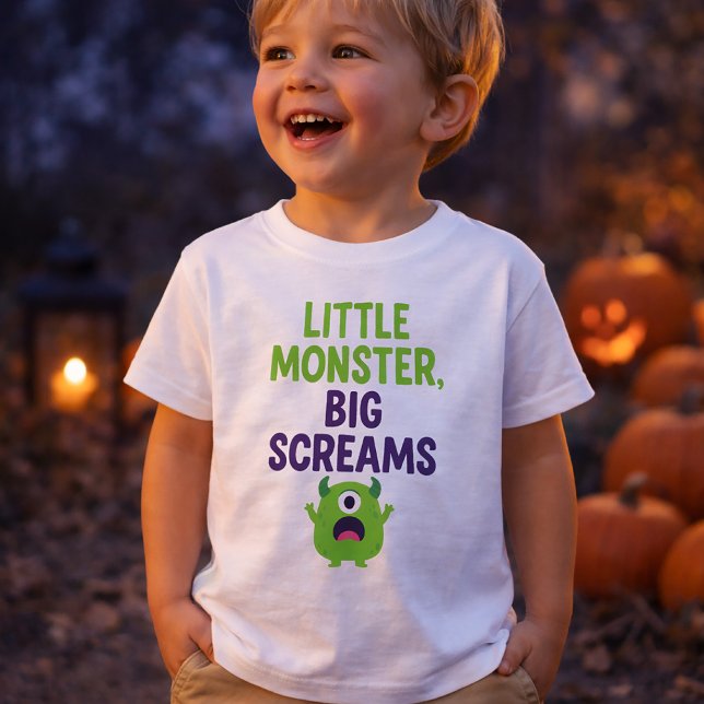 Kleines Monster, große Schreie Baby T-shirt (Von Creator hochgeladen)