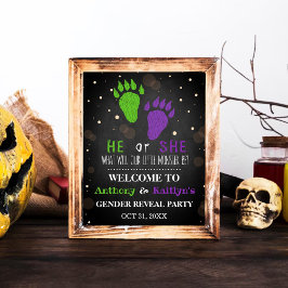 Kleines Monster Halloween-Party Poster