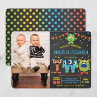 Kleines Monster Party Junge 2. Geburtstag Foto