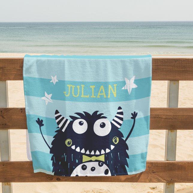 Kleines Monster Personalisiert Strandtuch (Von Creator hochgeladen)