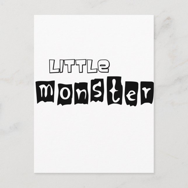 Kleines Monster Postkarte (Vorderseite)