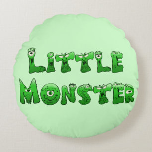 Kleines Monster Rundes Kissen