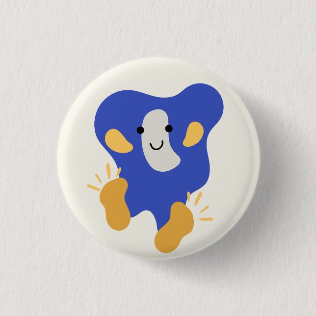 kleines Monster - Schaltfläche "Große Füße" Button (Vorderseite)