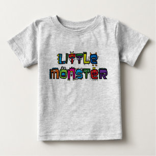 Kleines Monster - Text kritzelt (hellen) Baby-T - Baby T-shirt