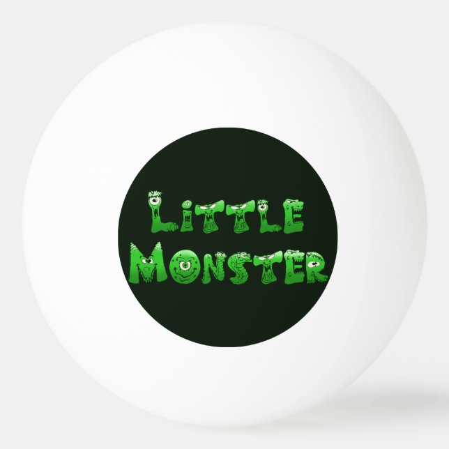 Kleines Monster Tischtennisball (Vorderseite)