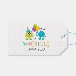 Kleines Monster Vielen Dank Tag Geschenkanhänger