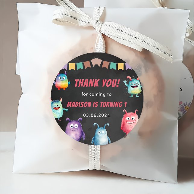 Kleines Monster zum Geburtstag Geschenkanhänger (Von Creator hochgeladen)