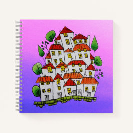 Kleines Notebook (Doodle - Handgezeichnet) Notizbuch