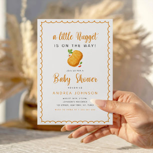 Kleines Nugget Food Thema Funny Baby Dusche Einladung