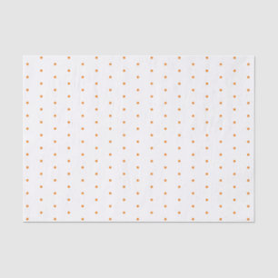 Kleines orange Tupfen-Muster Seidenpapier