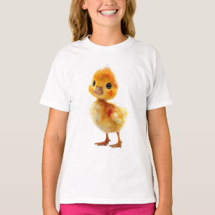 Kleines Oranges Entlein Kinder T-Shirt