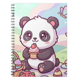 Kleines Panda-Picknick Notizblock