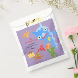 Kleines Party Monster und Konfetti Geburtstagspart Geschenktütchen