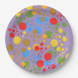 Kleines Party Monster und Konfetti Geburtstagspart Pappteller