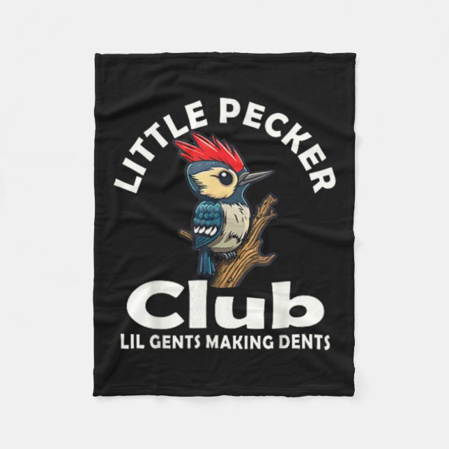 Kleines Pecker Club Shirt vorne und hinten Fleecedecke (Vorderseite)