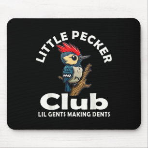 Kleines Pecker Club Shirt vorne und hinten Mousepad