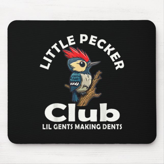 Kleines Pecker Club Shirt vorne und hinten Mousepad (Vorne)