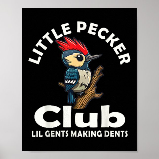 Kleines Pecker Club Shirt vorne und hinten Poster (Vorne)