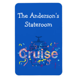 Kleines Personalisiertes Cruise Stateroom Magnet