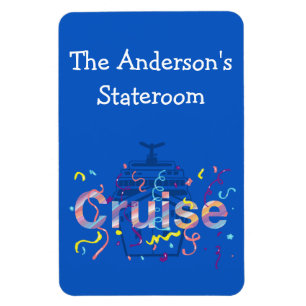 Kleines Personalisiertes Cruise Stateroom Magnet