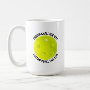 Kleines Personalisiertes Text Pickleball 0,44 l Be Kaffeetasse