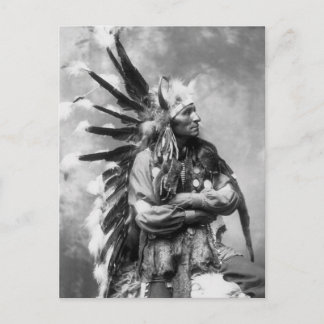 Kleines Pferd, Oglala Sioux, 1890er Postkarte
